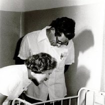 Dr Harold Royaltey, Program Director and Kay Burwell, Pediatric nurse